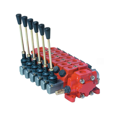 Bucher 1 Bank, 3/4 BSP, 120 l/min Double Acting Spring Return Slice Directional Hydraulic Control Valve