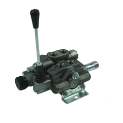 Hydraulic hose reel valve c/w flow control, HDS11/2(15)T09/P04/K90 - 2/K09Z04L100