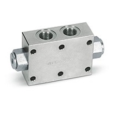 Hydraulic double pilot operated check valves flangeable VBPDE 3/8 FL
