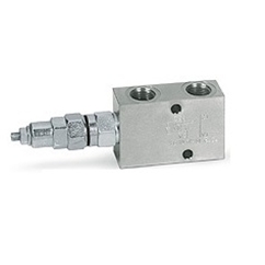 Hydraulic single over centre valves for closed centre, VBCD 3/8 SE CC, pilot ratio 1:3,1
