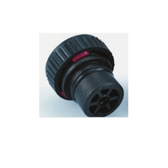 Press-fit filler breather with large breather hole and filter, 18mm O ring seal