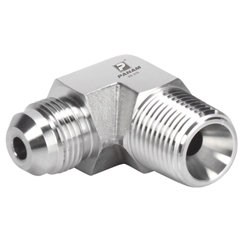 Stainless Steel Fixed Elbow, UNF Male x BSPT Male, UNF 7/16'' - 20 x 1/8'' BSPT