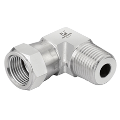 Swivel Elbows, NPT Male x UNF Female, NPT Male 7/16'' -20 x UNF Female 1/8''