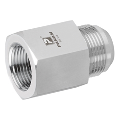 Male x Female Straight Adaptors, JIC x NPT, Male Thread Size 7/16'' -20 Female Thread Size 1/4''
