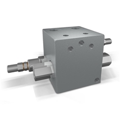 Flowfit Hydraulic Dual Cross Relief Valve With Pilot Check Valve Sealing Cap