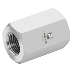 Reducing Hex Coupling, Female x Female, 1/4 x 1/8 NPT, Stainless Steel