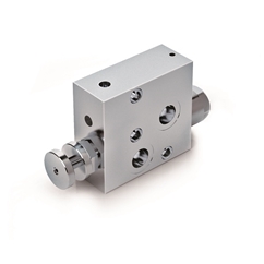 Hydraulic Flow Control Valve With Excess To Tank Flangeable On Danfoss Motor OMP/OMR, RFP3 1/2 OMP/OMR
