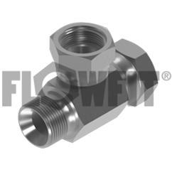 BSP Male x BSP Swivel Female x BSP Swivel Female Branch Tee, 3/8 BSP