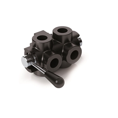 Hydraulic 6 Way Diverter Valve Closed Centre, BSP Ports, DF 6 VIE, 3/8