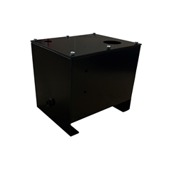 Hydraulic Steel Tank 14 Litre Oil Capacity with Drain Plug, Pre-Drilled Tank Lid and Gasket, Sprayed Black