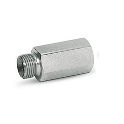 Hydraulic Hose Burst Cartridge with Male/Female Threaded Body & Hole on Flat, VUBA 1/4 + MFF