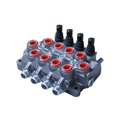 Bucher 4 Bank 1/2 BSP, 45 l/min Double Acting Spring Return Lever Operated Hydraulic Monoblock Valve