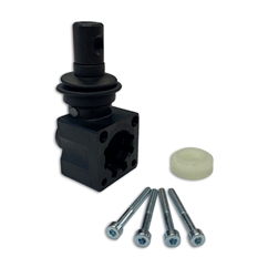 Lever Pivot Box, Aluminium Standard, C/W Screws & Retainer, For Galtech Q25 & Q45 Valves