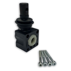 Lever Pivot Box, Aluminium Standard, No Screws & Retainer, to suit Galtech Monoblock Valves