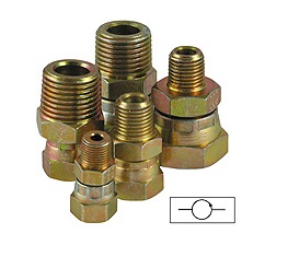 Pressure gauge swivel adaptors 1/8" - 1/8" ports