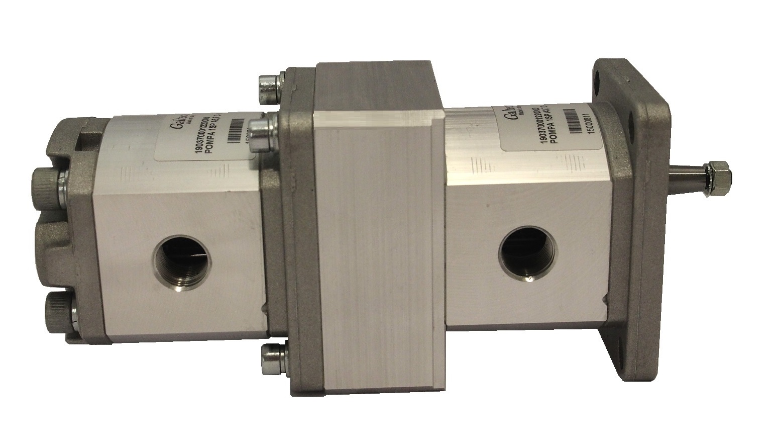Group 1 to Group 1 Hydraulic Tandem Pump - 9.8 CC - Clockwise Rotation to 9.8 CC - Clockwise Rotation Group 1 to Group 1 Hydraulic Tandem Pump - 9.8 CC - Clockwise Rotation to 9.8 CC - Clockwise Rotation