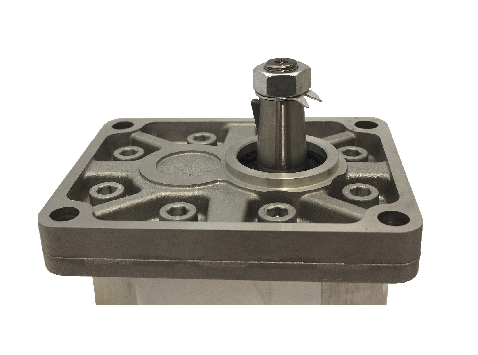 Group 3 to Group 1 Hydraulic Tandem Pump - 62 CC - Clockwise Rotation to 9.8 CC - Clockwise Rotation Group 3 to Group 1 Hydraulic Tandem Pump - 62 CC - Clockwise Rotation to 9.8 CC - Clockwise Rotation