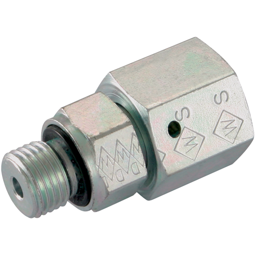 Hydraulic Tube Adjustable Stud Coupling, Standpipe, BSPP, 1/2" BSPP x 12mm, HD Hydraulic Tube Adjustable Stud Coupling, Standpipe, BSPP, 1/2" BSPP x 12mm, HD