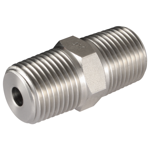 Male x Male Straight Adaptors, NPT x NPT, Thread Size A 1'', Thread Size B 1''