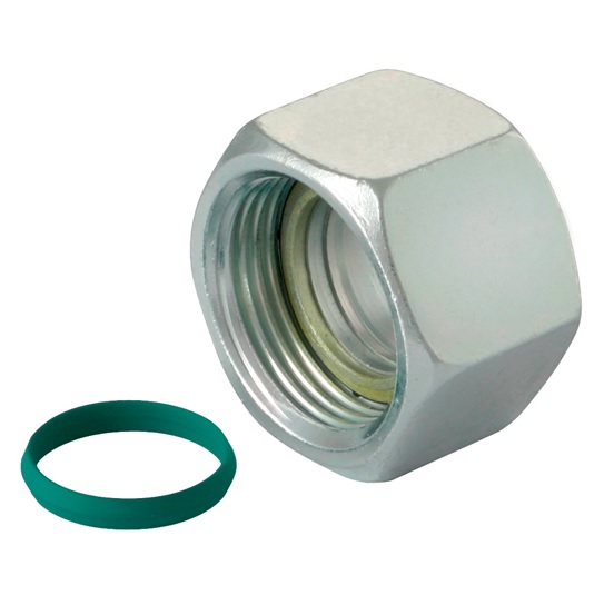 Eaton Walterscheid Walring Nuts C/W Profile Ring & O-Ring, Light Duty Viton, Thread Size M12 X 1.5, OD 6mm