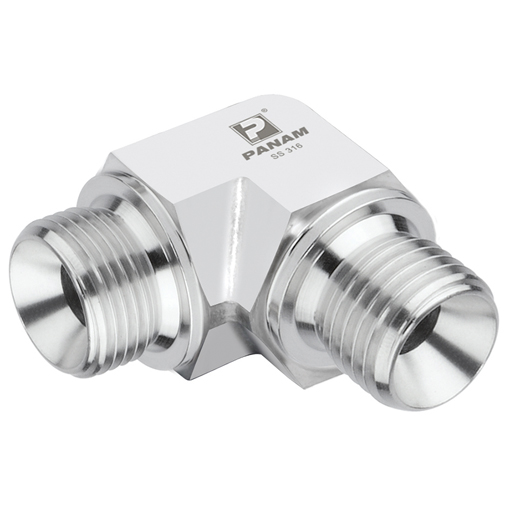 Stainless Steel Equal Elbow, BSP Male x BSP Male Elbow, 5/8" x 5/8"