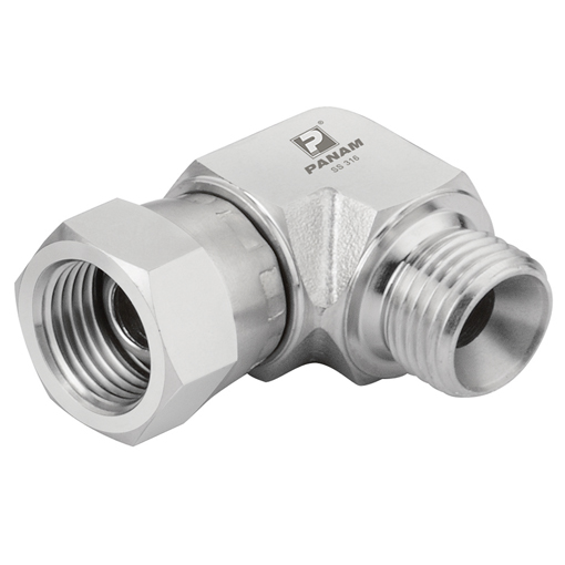 Stainless Steel Swival Elbow, BSP Male x BSP Swivel Female Elbow, 3/4" x 3/4" Stainless Steel Swival Elbow, BSP Male x BSP Swivel Female Elbow, 3/4" x 3/4"
