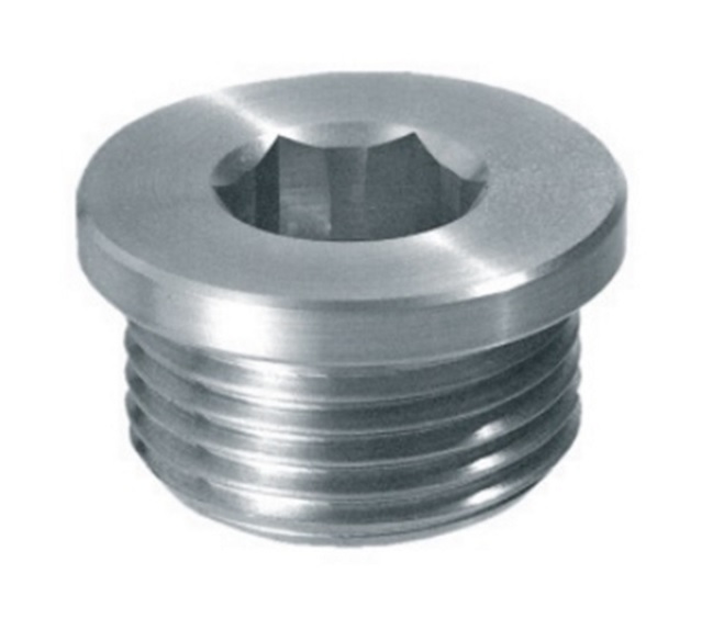 Hydraulic drain plug for aluminium tank, 1/4"