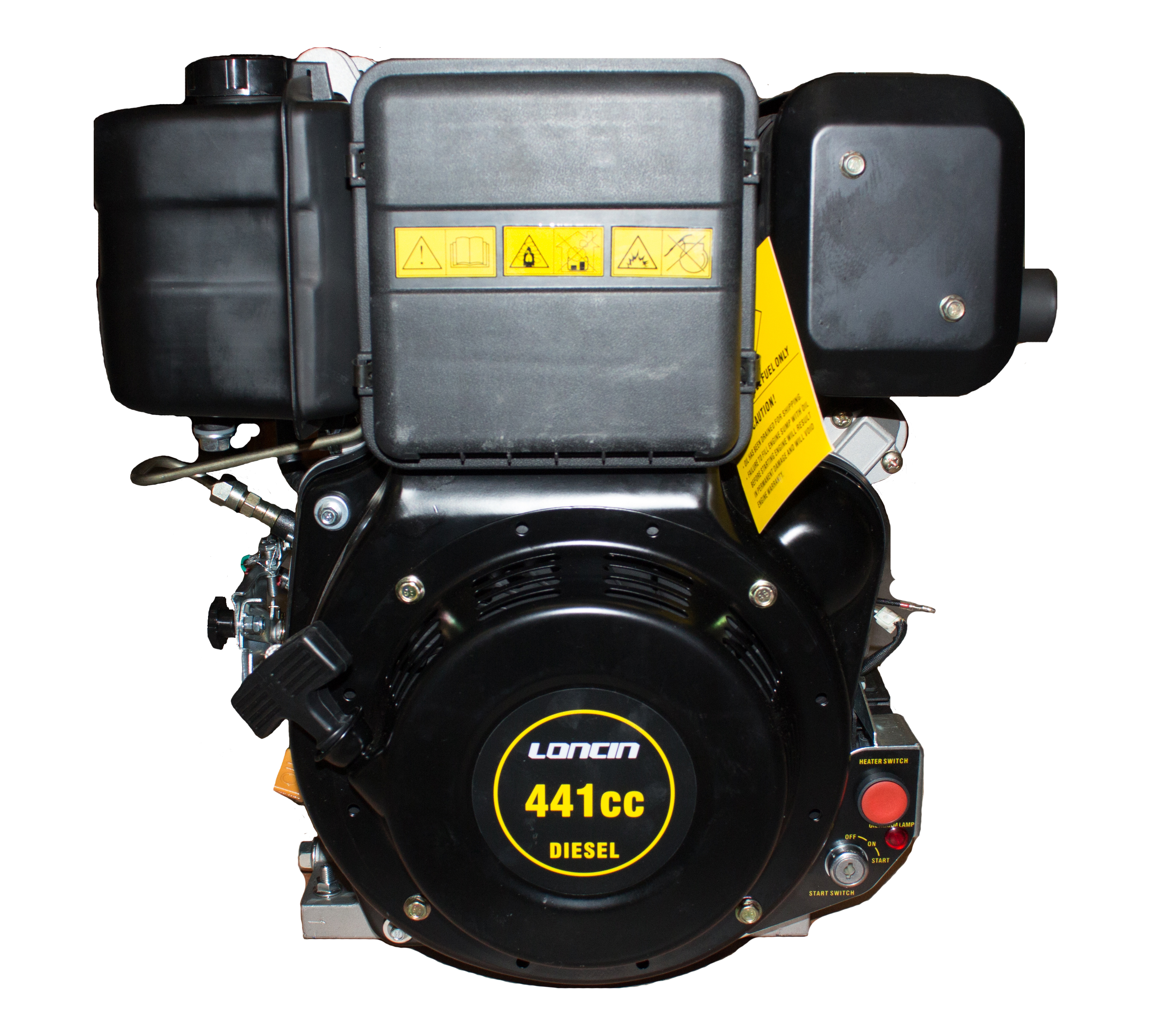 Loncin Diesel Engine, 9HP Single Cylinder, 4-Stroke Air Cooled Direct Injection