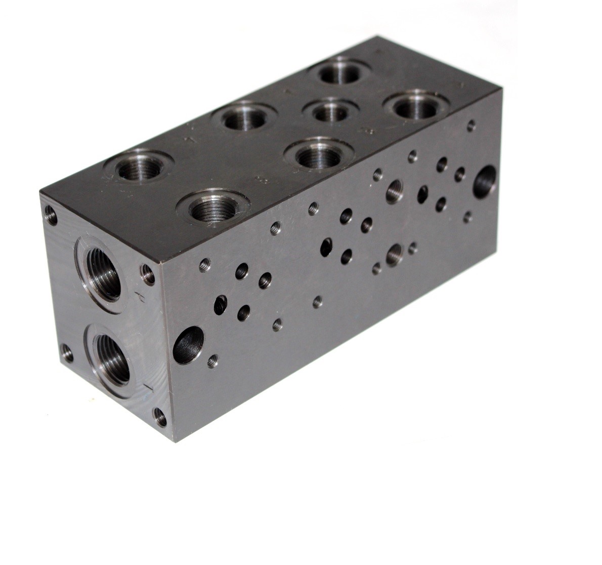 Flowfit cetop 3, 3 station steel manifold with relief valve cavity