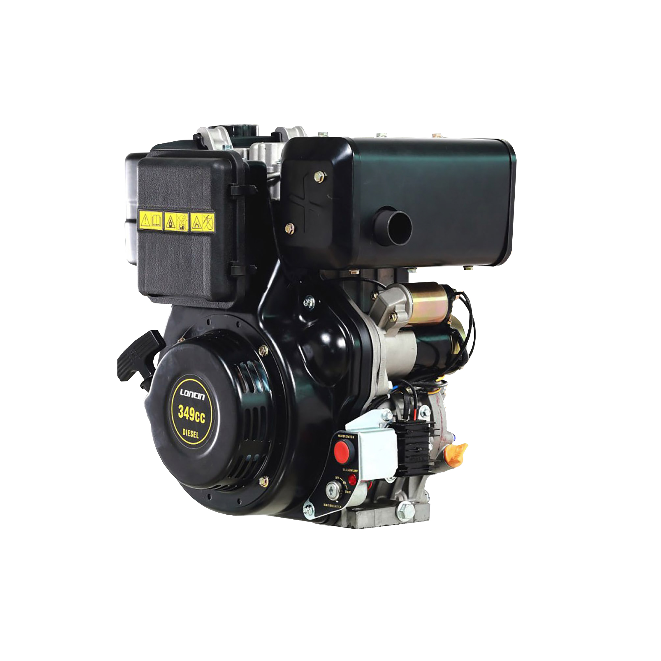 Loncin Diesel Engine, 6.5 HP Single Cylinder, 4-Stroke Air Cooled Direct Injection