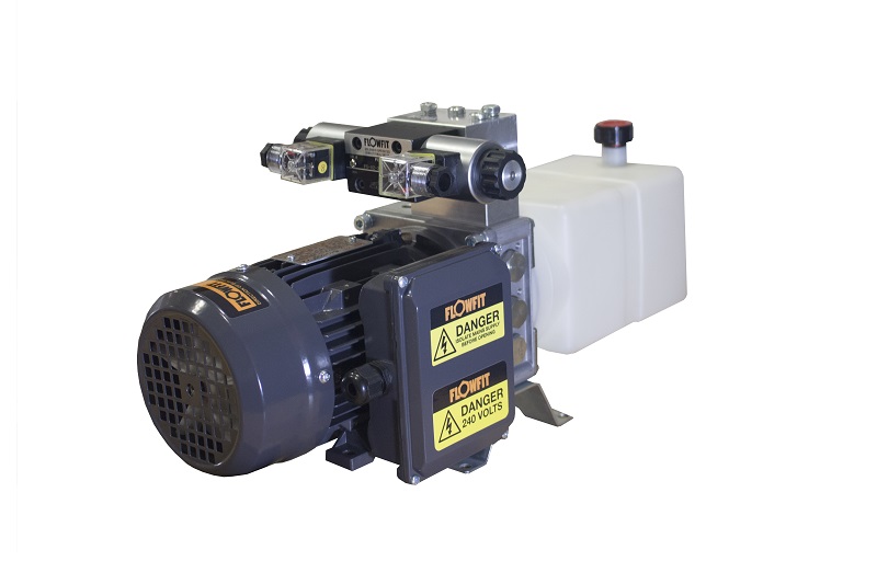 Flowfit Hydraulic AC Power unit, 110v, Single phase, Double Acting Circuit, 0.55Kw, 1.08L/min PT Flowfit Hydraulic AC Power unit, 110v, Single phase, Double Acting Circuit, 0.55Kw, 1.08L/min PT