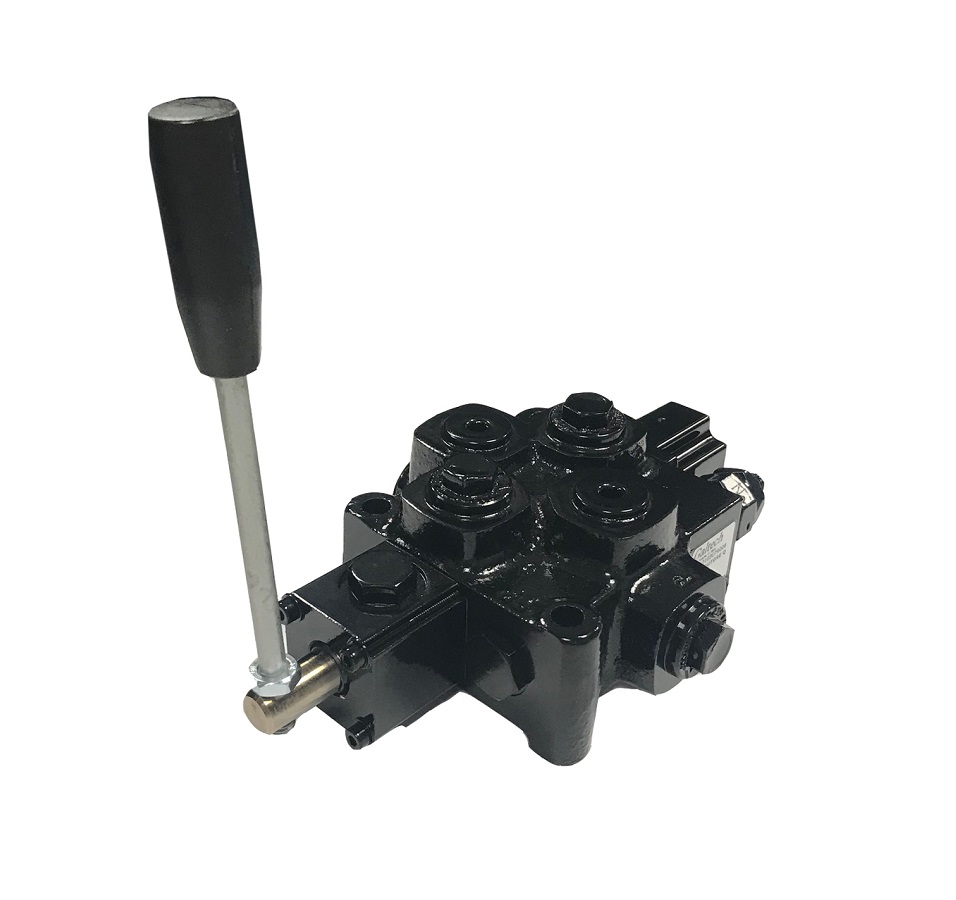 Walvoil 1 Bank, 3/4 BSP, 120 l/min Rotary Operated Lever Hydraulic Monoblock Valve