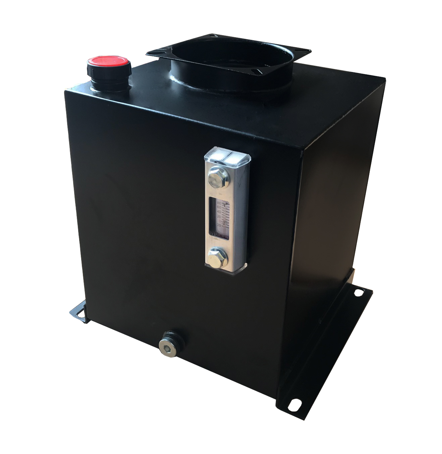 Square Steel Tank Suitable for Flowfit 110V, 240V and 415V AC Power Unit, 7 Litre, Neck Size 123mm