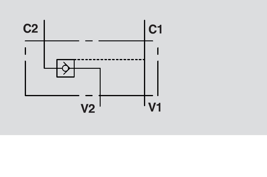 Hydraulic Single Pilot Operated Check Valve Type A, VBPSE 1/4" A