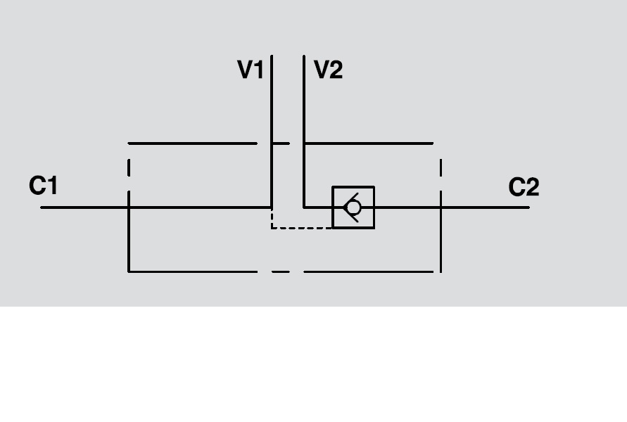 Hydraulic Single Pilot Operated Check Valve 3/8" with Separate Pilot, VBPSE 3/8" PS Hydraulic Single Pilot Operated Check Valve 3/8" with Separate Pilot, VBPSE 3/8" PS