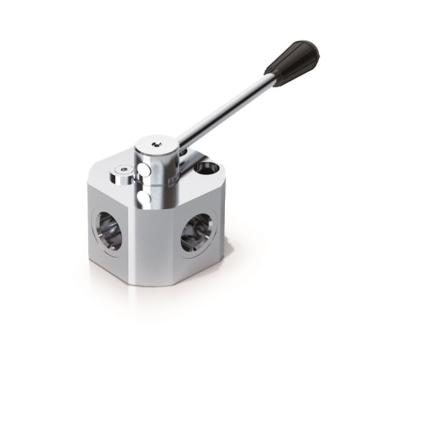 Hydraulic 3 Way Steel Diverter Valve, Open Centre, BSP Ports, DF 3 VIE AP ACC, 3/8"
