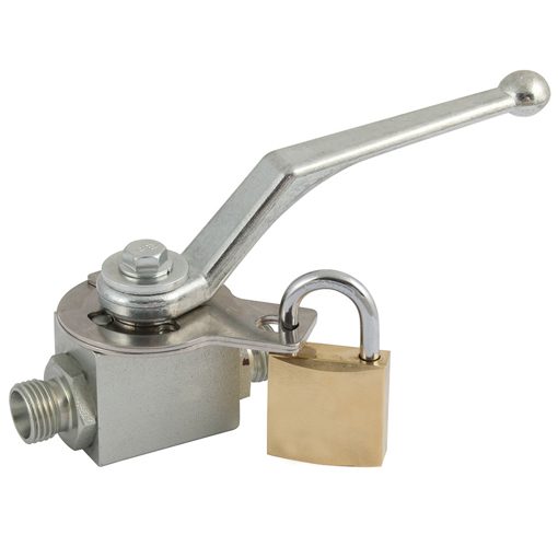 LHA Lockable Hydraulic 2 Way Ball Valve, Light Duty, M16 x 1.5