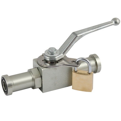 LHA Lockable Hydraulic 2 Way Ball Valve, Nominal Diameter 1.1/2, 40DN, Length: 231mm, 210 bar