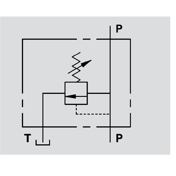 Hydraulic Light Weight Relief Valve, VMP 1/4" L, 80-300 Bar, Standard