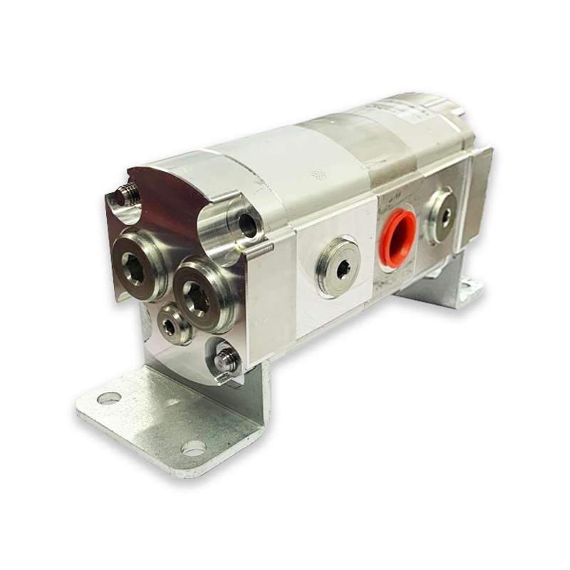 2SF Group Two Geared Flow Divider Left/Right/Centre Inlet, 2 Way, 21.5L/Min, 4.0cc/Rev