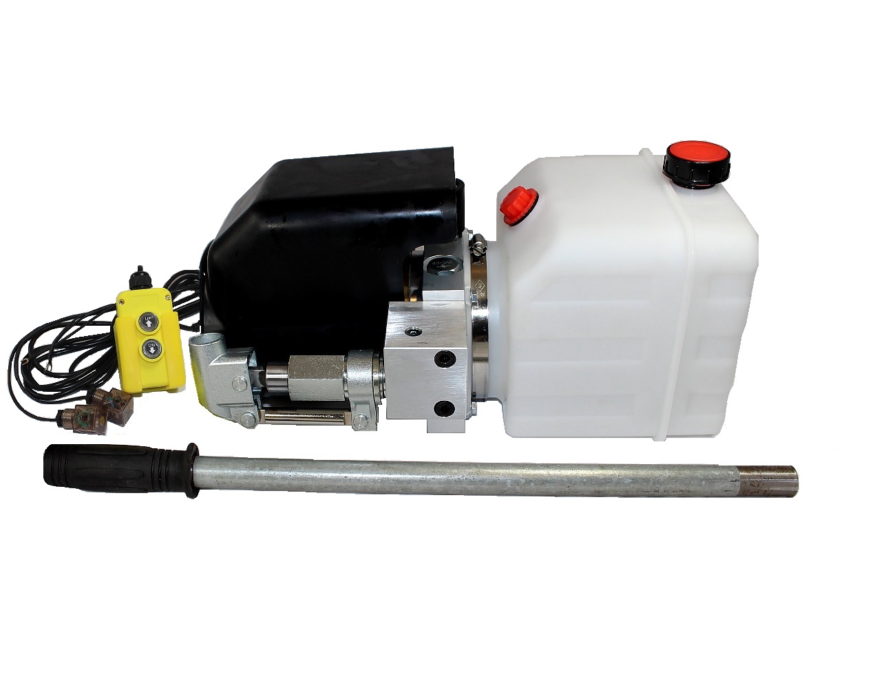 Flowfit 24V DC Single Acting Hydraulic Power pack with 2.5L Tank, Back Up Hand Pump & Wireless Remote 1.6KW