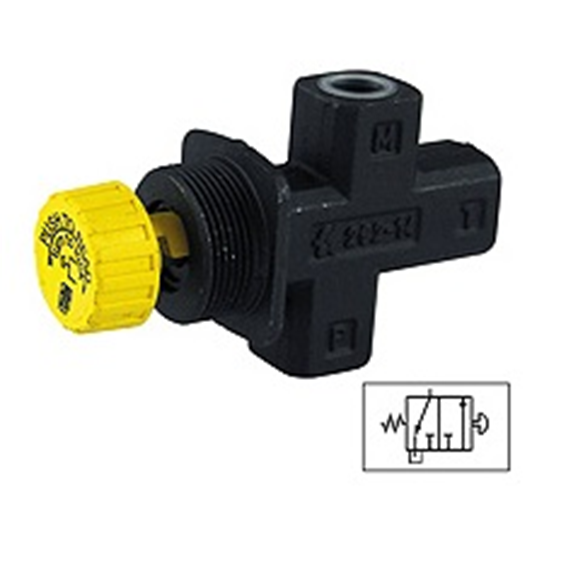 PUSHBUTTON PRESSURE GAUGE ISOLATOR VALVES FT292