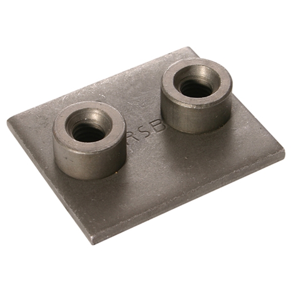 Series A Weld Plates, Multiple Weld Plate, Steel, Centres 26mm Tube