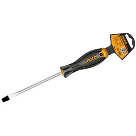 Ingco Slotted Screwdriver, 8.0mm Head, 200mm Long Screwdrivers