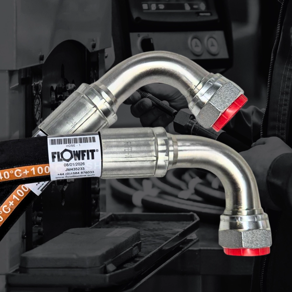 Flowfit tagged hose assemblies and fittings