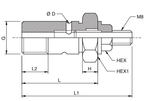 Hydraulic Throttle Screw, VS 1/4