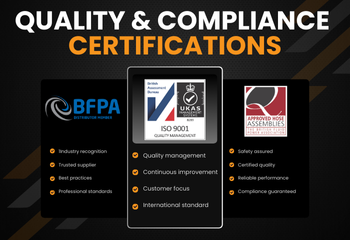 How Flowfit Meets the Highest Standards: ISO 9001:2015, Approved Hose Assemblies & BFPA Membership