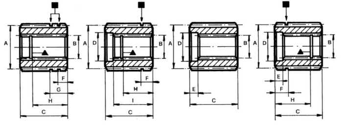 15 Teeth Splined Half Couplings to Group 3.5, 40 x 36 DIN 5482, SAE 16/32 DP