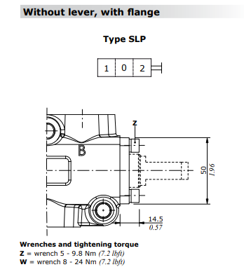 Walvoil Dust-proof plate kit, Without lever box, Type SLP, SD18, SD25, DF20