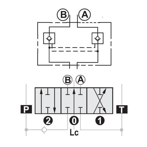 Q80 1/2 103A1M1VCV03 Slice Only with D/Acting Spool, 3 Pos. Spring Return, DPOC & Predrilled for Port Relief/Anti Cav